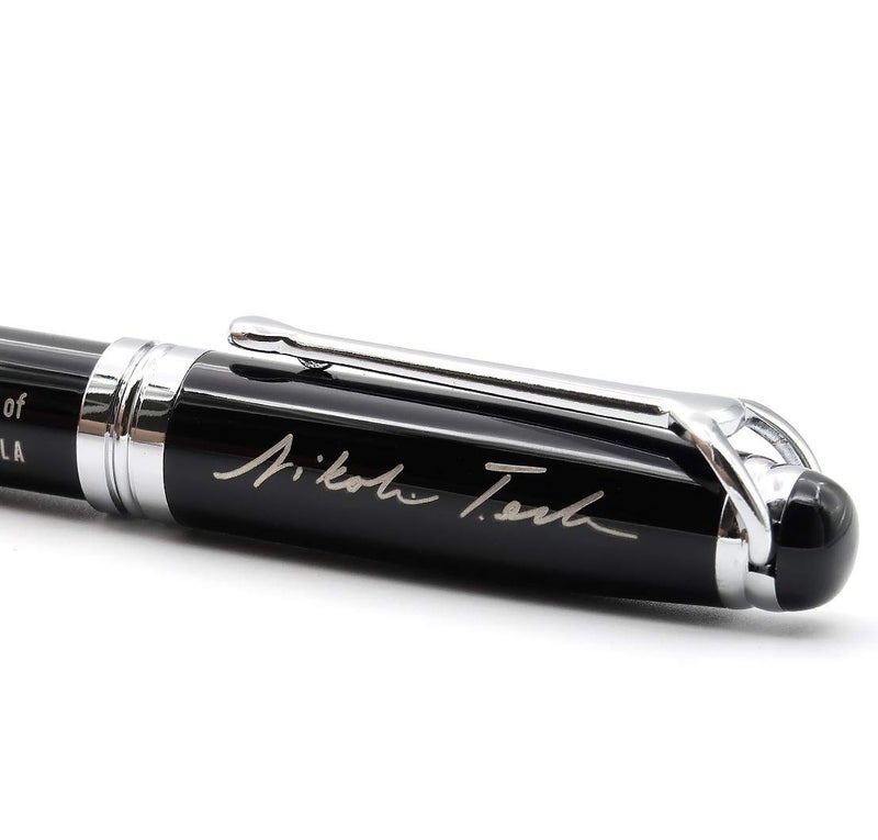 Inkstone Nikola Tesla Engraved Quote Pen - To Find the Secrets of the Universe, Think in Terms of Energy, Frequency, Vibration. - Gifts for Scientists Engineers Nerds Inventors Intellectuals - Image 3